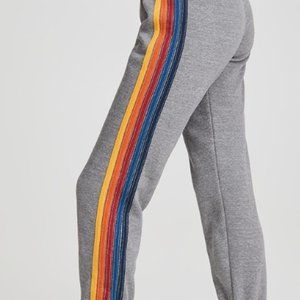 Aviator Nation Grey rainbow sweatpants size small (fit more like xs)